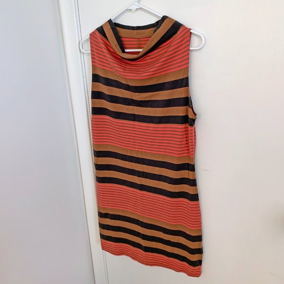 Patagonia Rare Unique "Vintage" (2012ish?) CowlNeck Striped Sleeveless Sundress - Picture 4 of 9